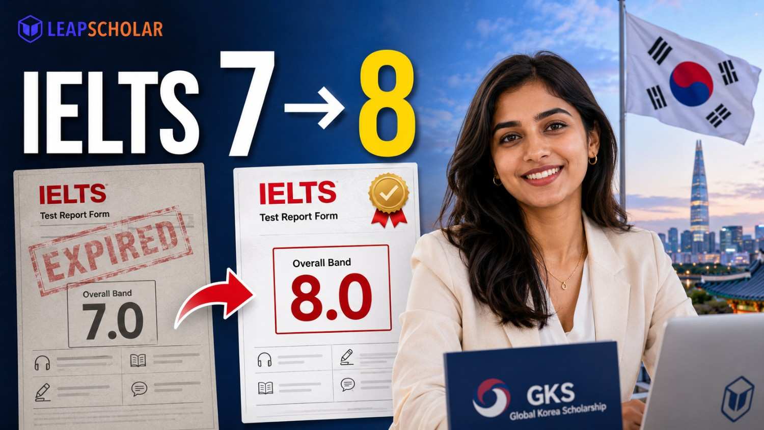 Leap Scholar Review: My IELTS Score Expired, So I Retook It. This Time I Scored a Full Band Higher.