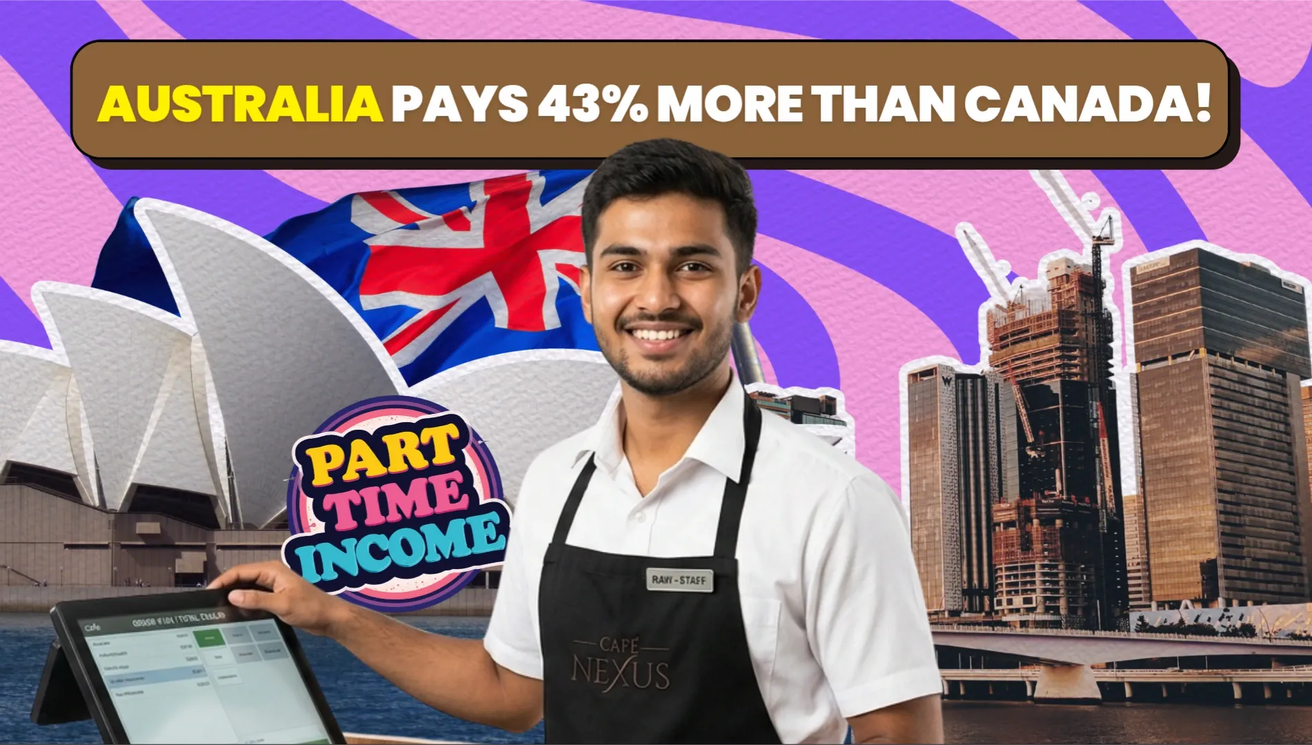 Australia Pays International Students Over 75% More Per Hour Than Canada. Here Is What That Actually Means for Your Budget.