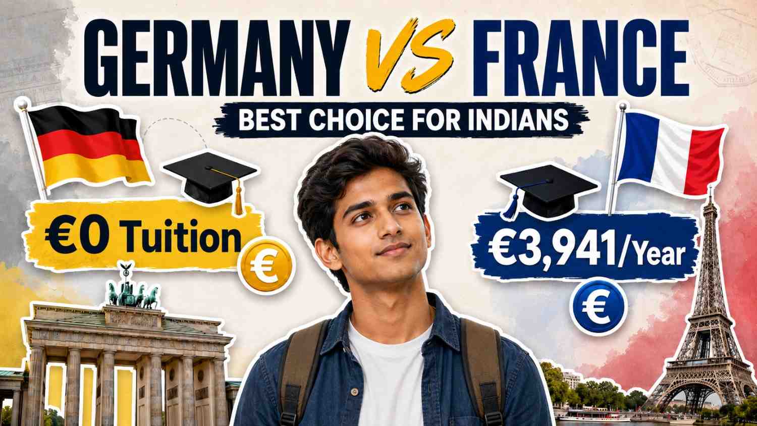 Germany vs France: The Complete Study Abroad Guide for Indian Students in 2026-27