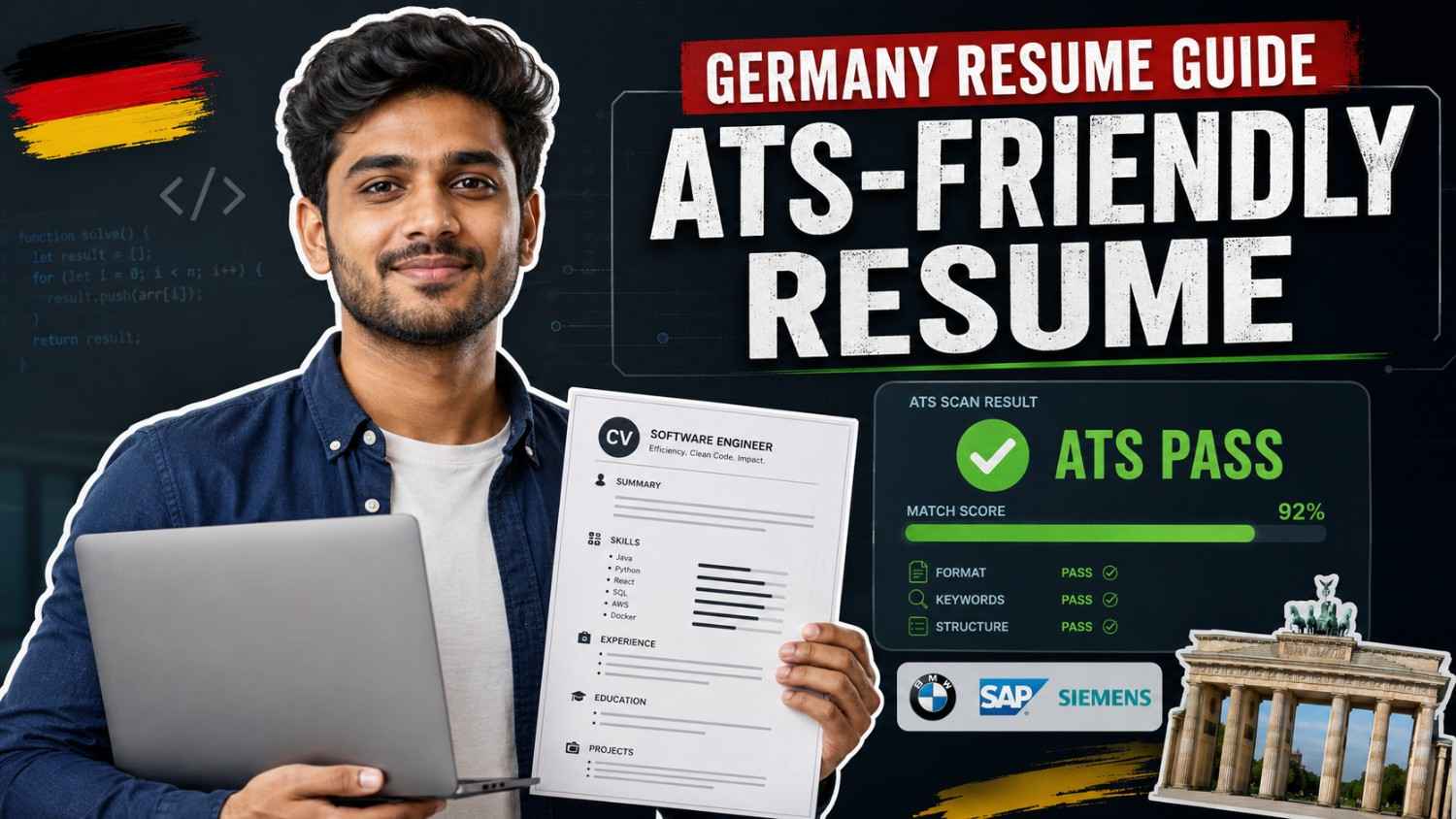 How to Format an ATS-Friendly Resume for German Tech Companies in 2026
