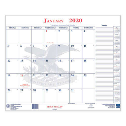 Unicor Calendar Blotter — UCR6649510