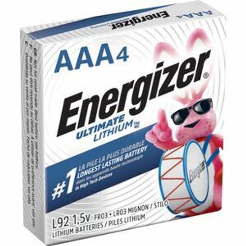 Energizer 3 piles lithium AA + 1 - Piles