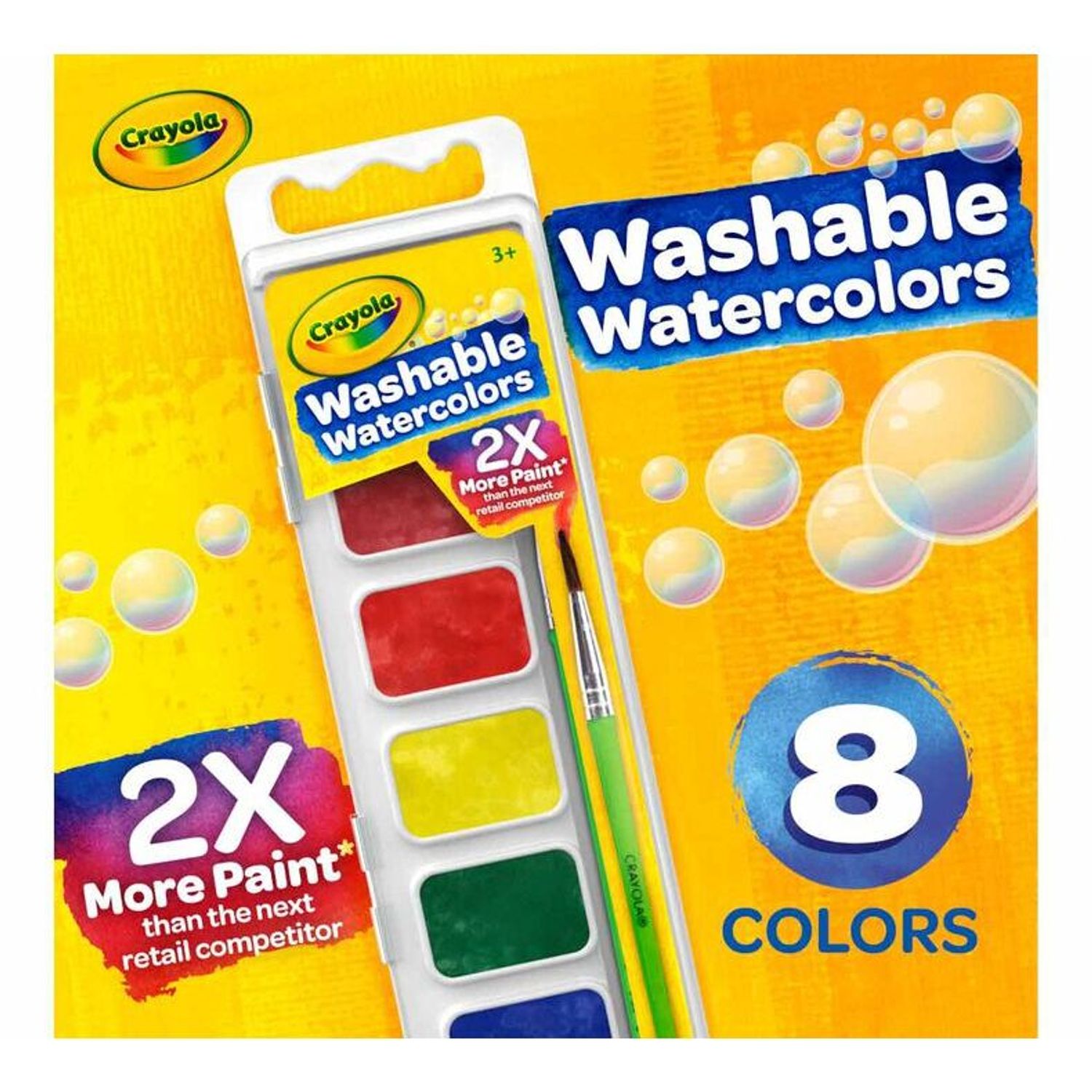 Metallic Washable Watercolors, 8 Assorted Metallic Colors, Palette Tray -  Supply Solutions