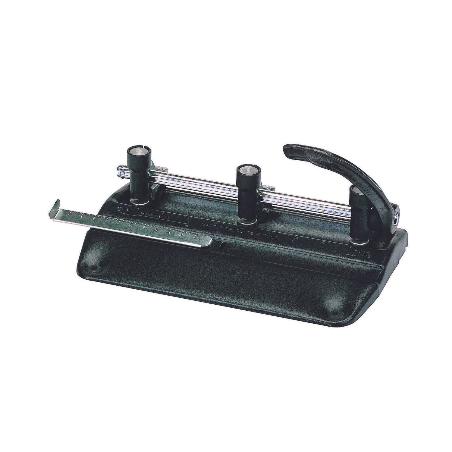 40-Sheet Heavy-Duty High-Capacity Two-Hole Punch, 9/32 Holes, Padded  Handle, Black