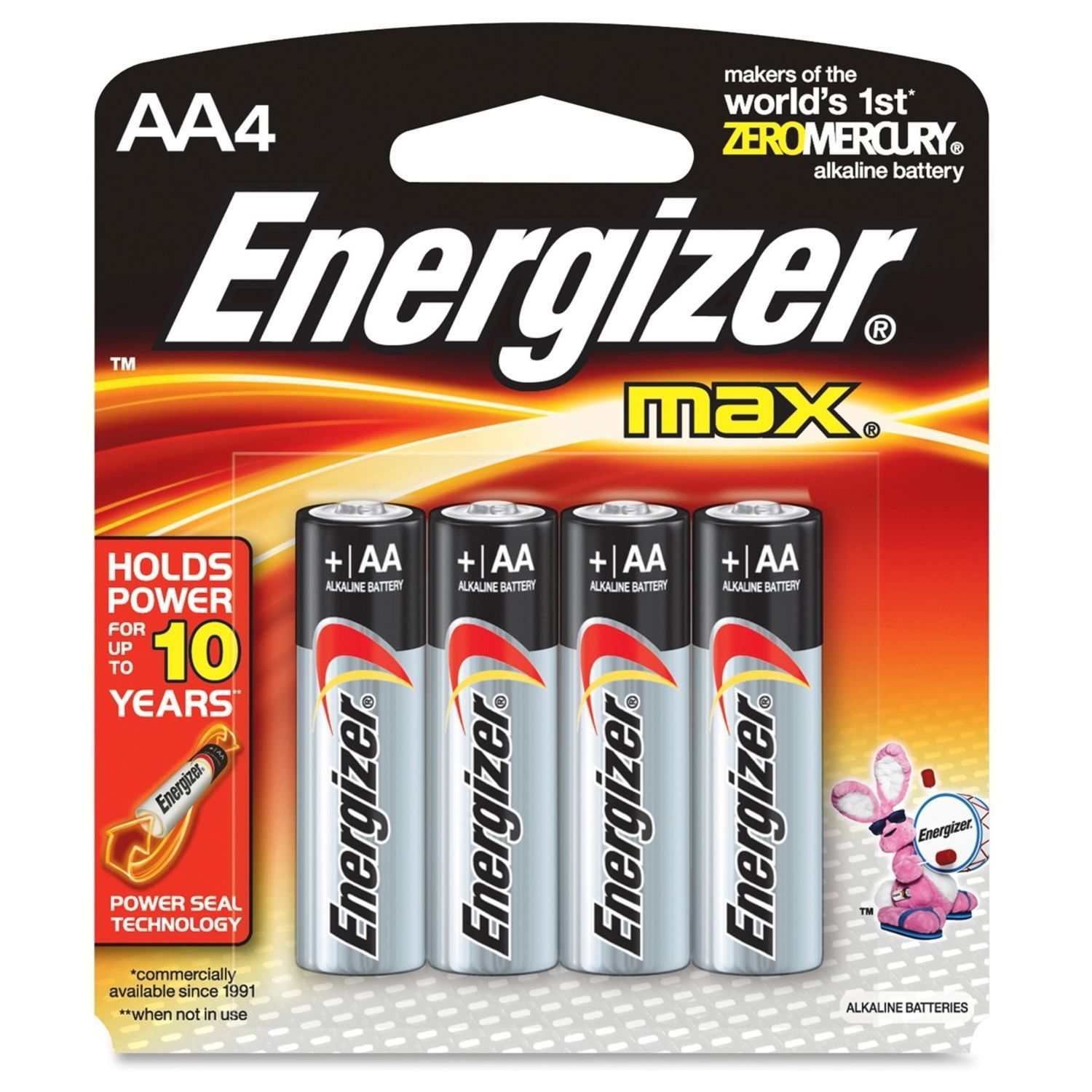 Jeugd Absorberend Bekwaam Energizer Max Alkaline AA Batteries - 1150 mAh - AA - Alkaline - 1. 5 V DC  - 4 / Pack by LC Industries LCI100068 | OnTimeSupplies.com