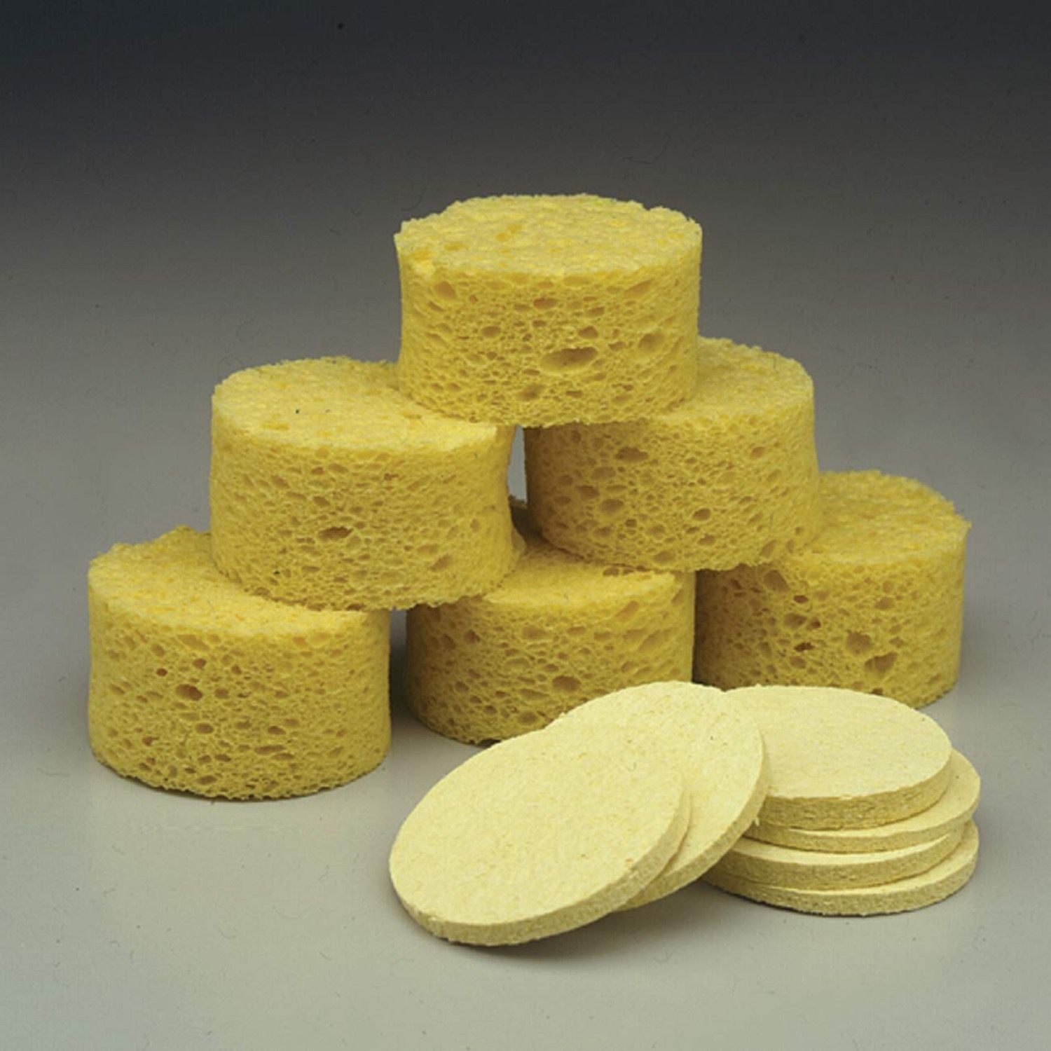 48/Case) Yellow Cellulose Sponge, Small 