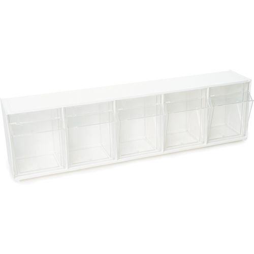 Deflecto Tilt Bin Interlocking Multi-Bin Storage Organizer