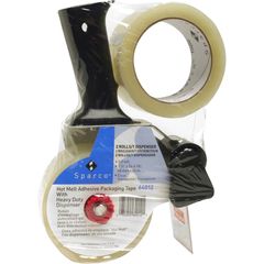 Packaging Tape Dispenser with Two Rolls of Tape, 3 Core, For