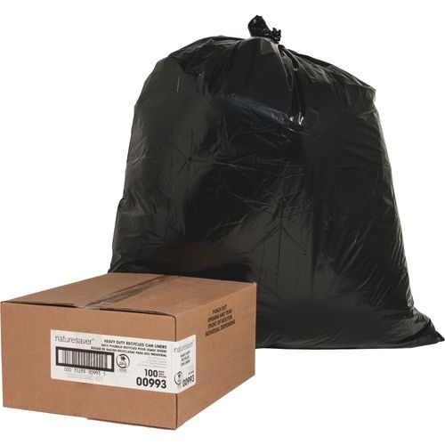 Nature Saver Black Low-Density Recycled Can Liners