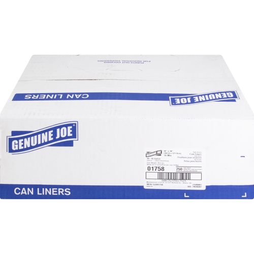 Genuine Joe High-Density Can Liners, Clear