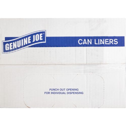 Genuine Joe Heavy-Duty Tall Kitchen Trash Bags 13 Gal - White