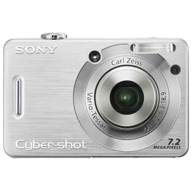 Sony Cybershot DSCW55 7.2MP Digital Camera with 3x Optical Zoom (Silver)  (OLD MODEL)