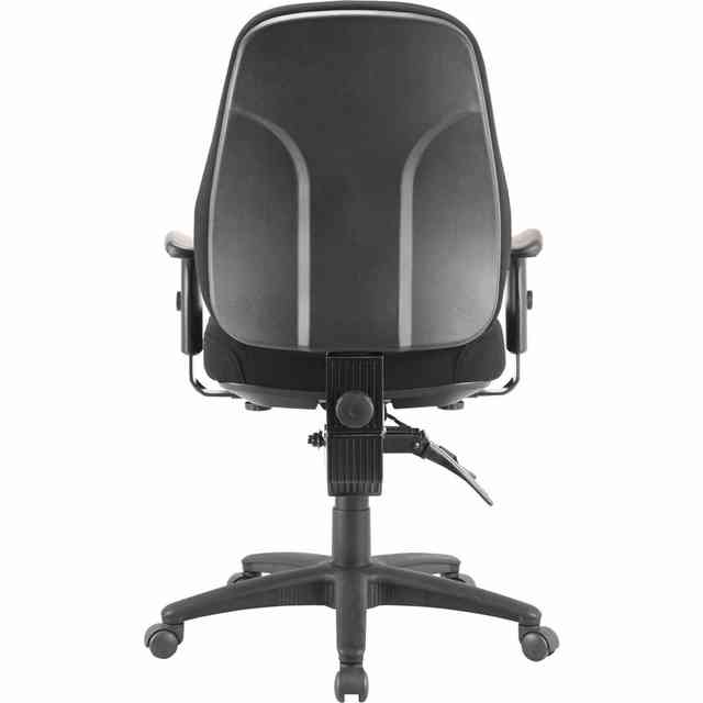 Lorell Bailey High-Back Multi-Task Chair - Gray Acrylic Seat - Black Frame - 1 Each Lorell Bailey High-Back Multi-Task Chair - Gray Acrylic Seat - Black Frame - 1 Each