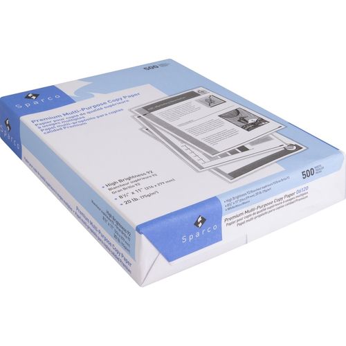 Sparco Laser Print Copy & Multipurpose Paper - 8 1/2 in x 11 in - Blue