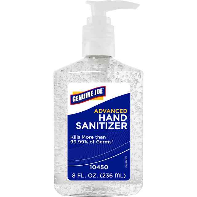 Genuine Joe Hand Sanitizer Gel - Neutral Scent - 8 fl oz (236.6 mL) - Pump Bottle Dispenser - Kill Germs - Hand - Moisturizing - Clear - 12 / Carton Genuine Joe Hand Sanitizer Gel - Neutral Scent - 8 fl oz (236.6 mL) - Pump Bottle Dispenser - Kill Germs - Hand - Moisturizing - Clear - 12 / Carton