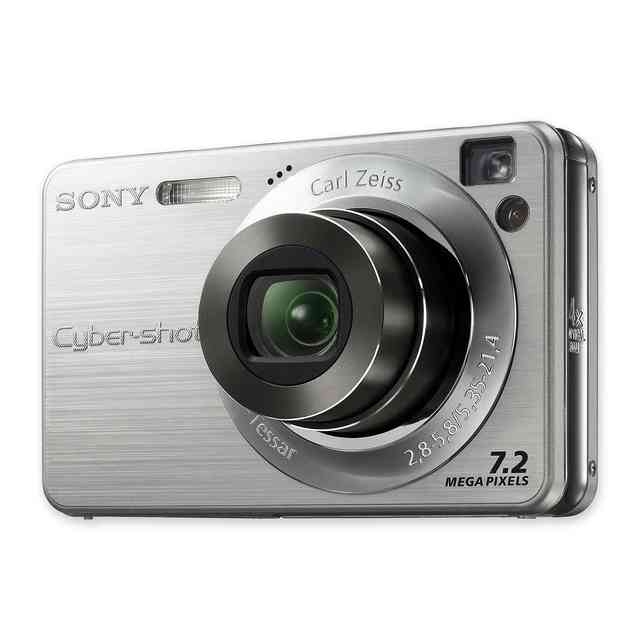 Sony Cybershot DSCW55 7.2MP Digital Camera with 3x Optical Zoom (Silver)  (OLD MODEL)