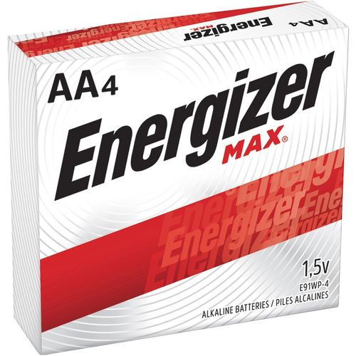 Piles Energizer Max alcalines AA 4 Piles