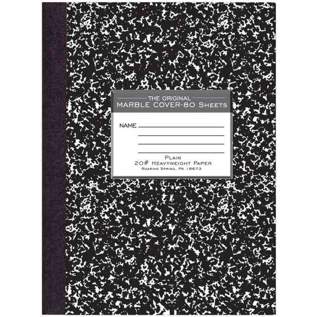 Roaring Spring Signature Collection Unruled Oversized Hard Cover Composition Book - 80 Sheets - 160 Pages - Plain - Sewn/Tapebound - Red Margin - 20 lb Basis Weight - 75 g/m2 Grammage - 10 1/4 Roaring Spring Signature Collection Unruled Oversized Hard Cover Composition Book - 80 Sheets - 160 Pages - Plain - Sewn/Tapebound - Red Margin - 20 lb Basis Weight - 75 g/m2 Grammage - 10 1/4