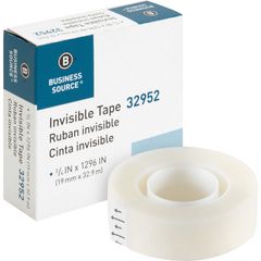  Universal UNV83412 0.75 in. x 83.33 ft. 1 in. Core Invisible  Tape - Clear (12/Pack) : Office Adhesives And Accessories : Office Products