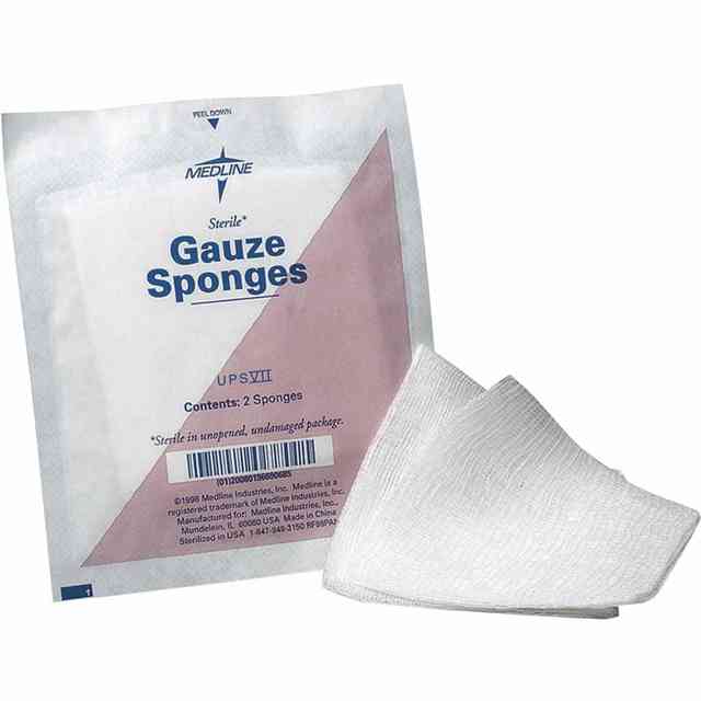 Medline Sterile Gauze Sponges - 12 Ply - 3 Medline Sterile Gauze Sponges - 12 Ply - 3