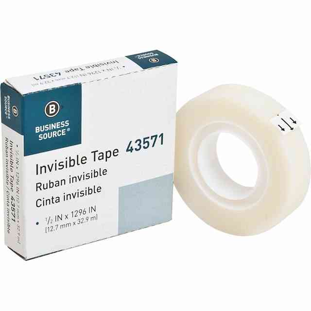 Business Source Invisible Tape Dispenser Refill Roll - 36 yd Length x 0.75 Business Source Invisible Tape Dispenser Refill Roll - 36 yd Length x 0.75