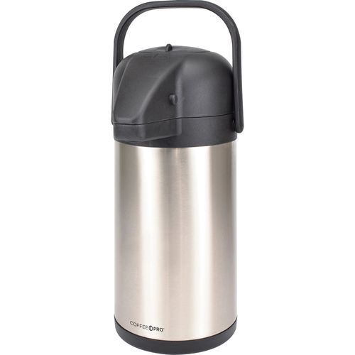 Thermos pump pot, 1 quart, Stainless Steel