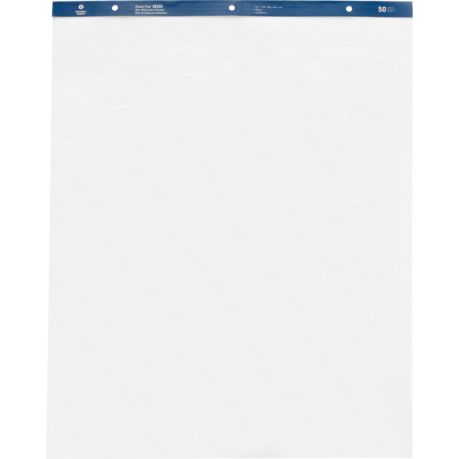 Business Source, BSN38205, Standard Easel Pad, 4 / Carton, White