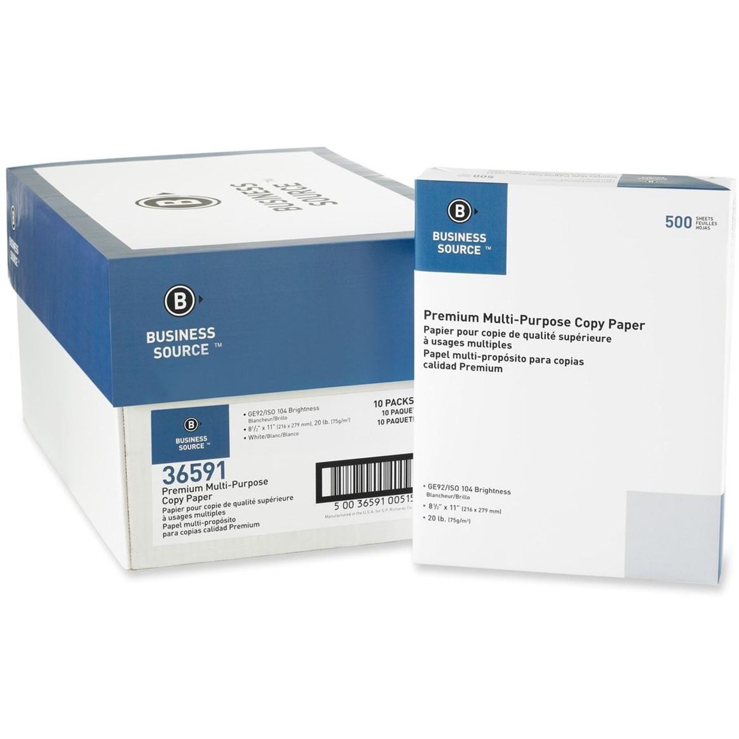 OPTIMUS™ COPY PAPER, PREMIUM WHITE, 8,5 X 11, PROFESSIONAL 92