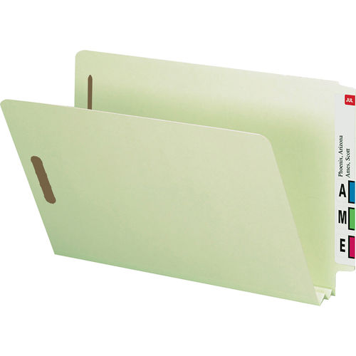 Nature Saver Recycled Classification Folders - Gray/Green