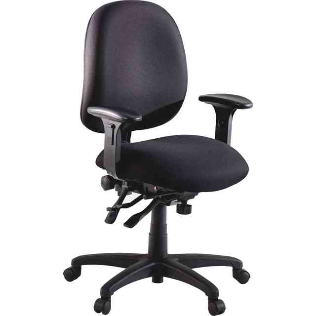 Lorell High-Performance Eronomic Task Chair - Black Seat - Black Back - Metal Frame - 5-star Base - 1 Each Lorell High-Performance Eronomic Task Chair - Black Seat - Black Back - Metal Frame - 5-star Base - 1 Each