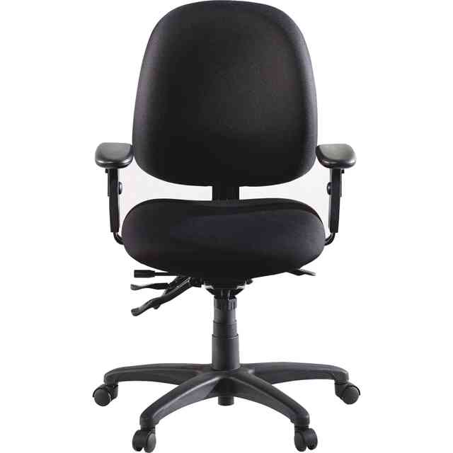 Lorell High-Performance Eronomic Task Chair - Black Seat - Black Back - Metal Frame - 5-star Base - 1 Each Lorell High-Performance Eronomic Task Chair - Black Seat - Black Back - Metal Frame - 5-star Base - 1 Each