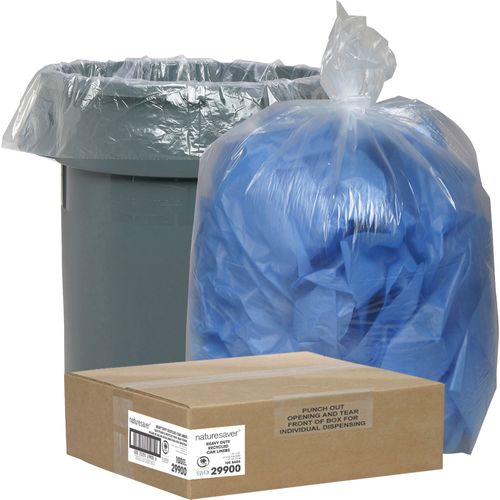 Blue Recycling Trash Liner - 33 Gallon