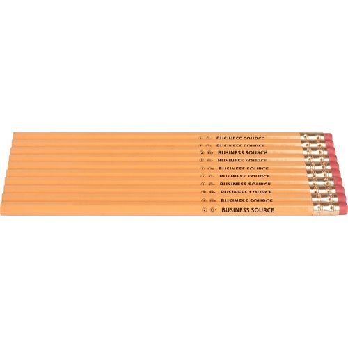 Basics Woodcased #2 Pencils, Pre-Sharpened, HB Lead, Box of 30