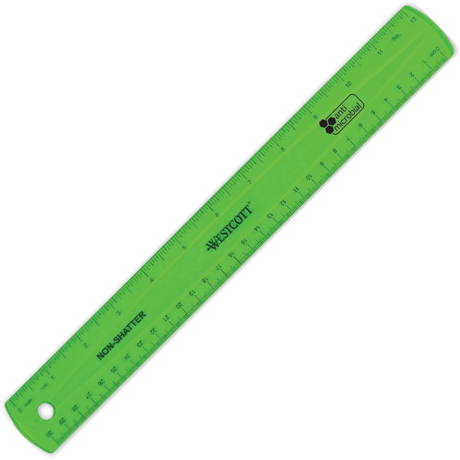 Universal Clear Plastic Ruler, Standard-metric, 12