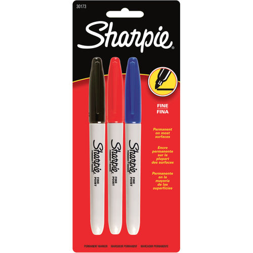 Sharpie Fine Point Permanent Marker - Fine Marker Point - Black Alcohol  Based Ink - 5 / Pack 