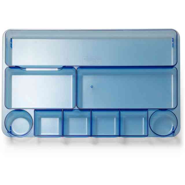 Officemate Blue Glacier Drawer Tray - 9 Compartment(s) - 1.1 Officemate Blue Glacier Drawer Tray - 9 Compartment(s) - 1.1