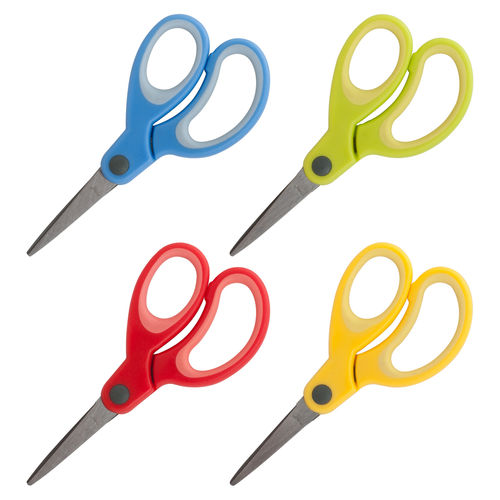 Sparco 5 Kids Pointed End Scissors, Multipack of 12 