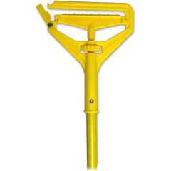 Rubbermaid Commercial Products 54 in. Invader Fiberglass Side-Gate Wet-Mop Handle - Gray & Yellow