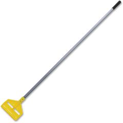 Rubbermaid Invader Aluminum Side-Gate Wet-Mop Handle, 60, Gray/Yellow