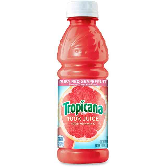 Tropicana Bottled Ruby Red Grapefruit Juice - 10 fl oz (296 mL) - Bottle - 24 / Carton Tropicana Bottled Ruby Red Grapefruit Juice - 10 fl oz (296 mL) - Bottle - 24 / Carton