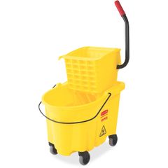 Wavebrake 26 Quart Side-Press Mop Bucket and Wringer Combo by Rubbermaid®  Commercial RCP748000YEL