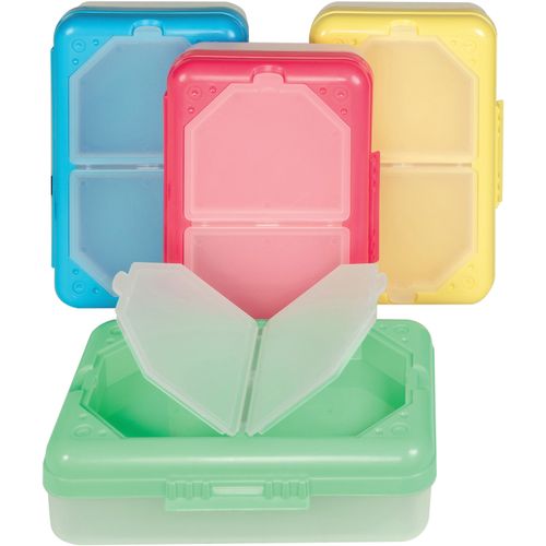 Pink Large Plastic Storage Bin, Pack of 3 