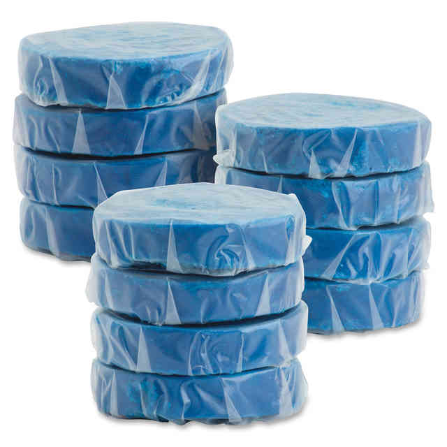 Genuine Joe Non-para Toss Blocks - Non-para Deodorizer, Water Soluble, Acid-free, Biodegradeable - 144 / Carton - Blue Genuine Joe Non-para Toss Blocks - Non-para Deodorizer, Water Soluble, Acid-free, Biodegradeable - 144 / Carton - Blue