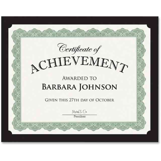 Geographics Recycled Certificate Holder - Black - 30% Recycled - 10 / Pack Geographics Recycled Certificate Holder - Black - 30% Recycled - 10 / Pack