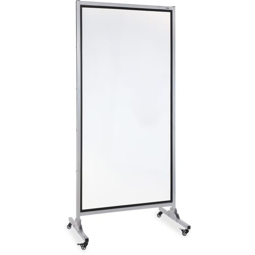 Magnetic Whiteboard Easel Black, Portable Dry Erase Board Height