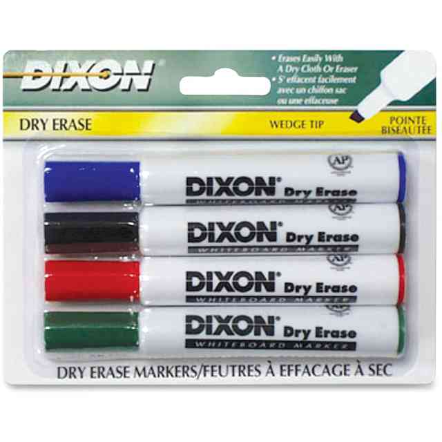 Dry Erase Whiteboard Markers - Assorted Pack Of 4