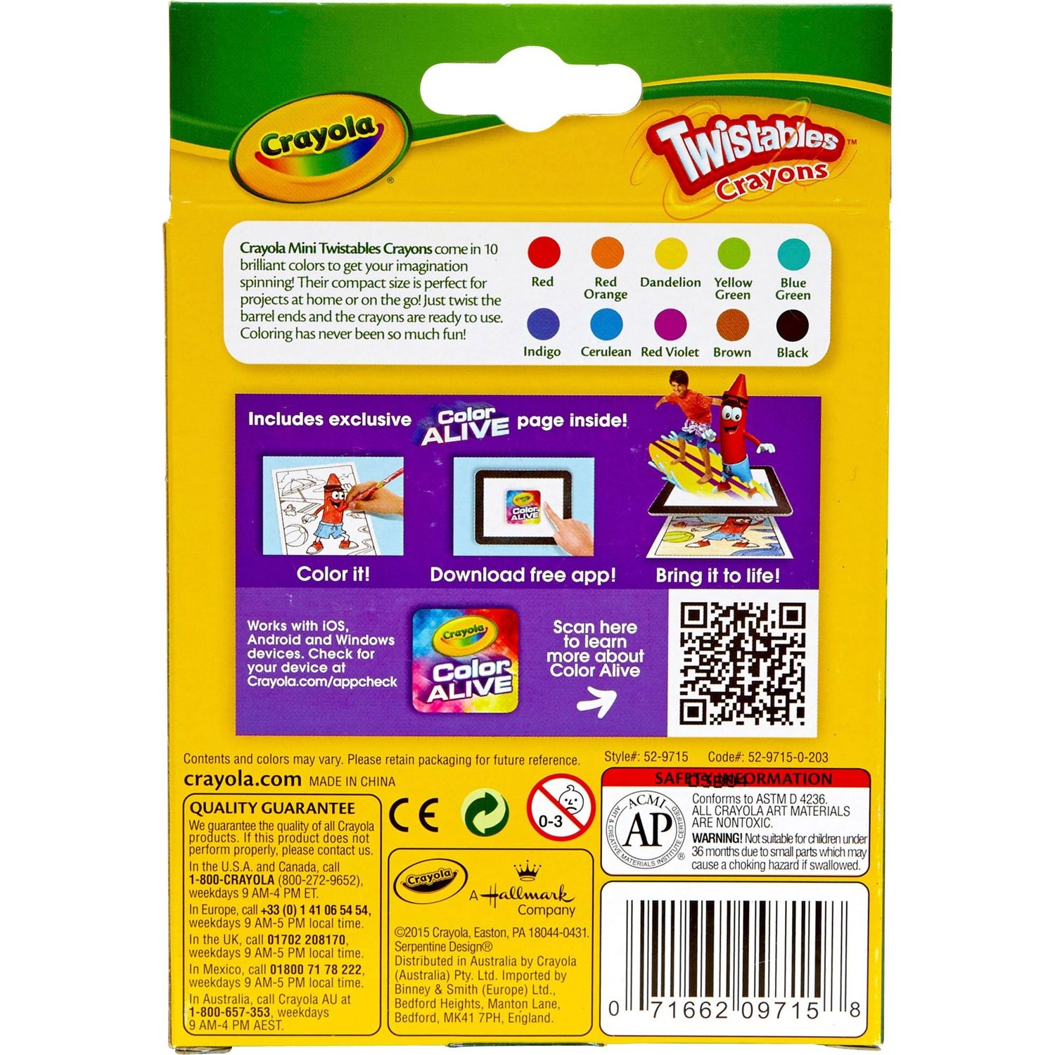 Mini Twistables Crayons by Crayola, LLC CYO529715