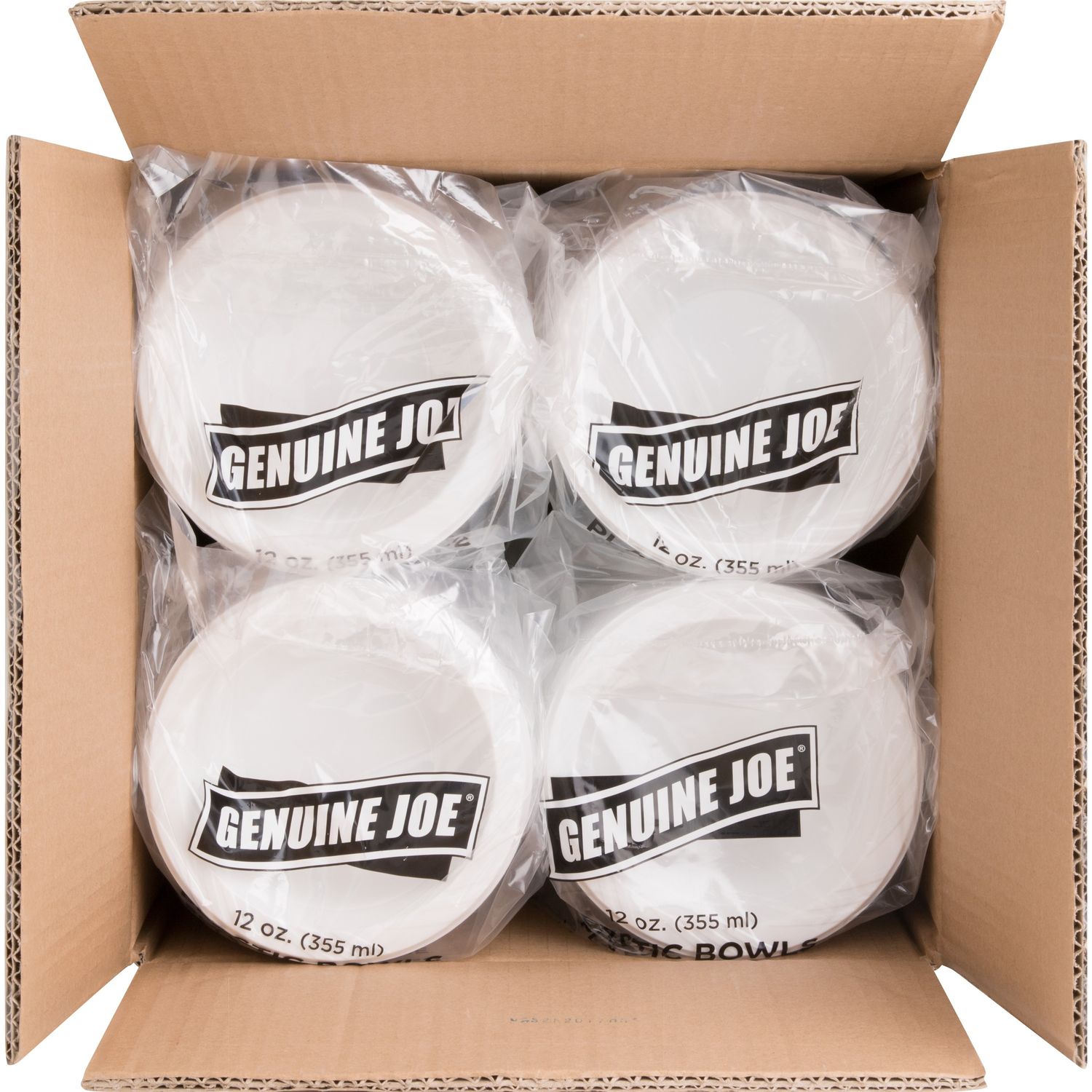 Genuine Joe Reusable Plastic Bowls 125 Pack 12 fl oz Bowl Plastic