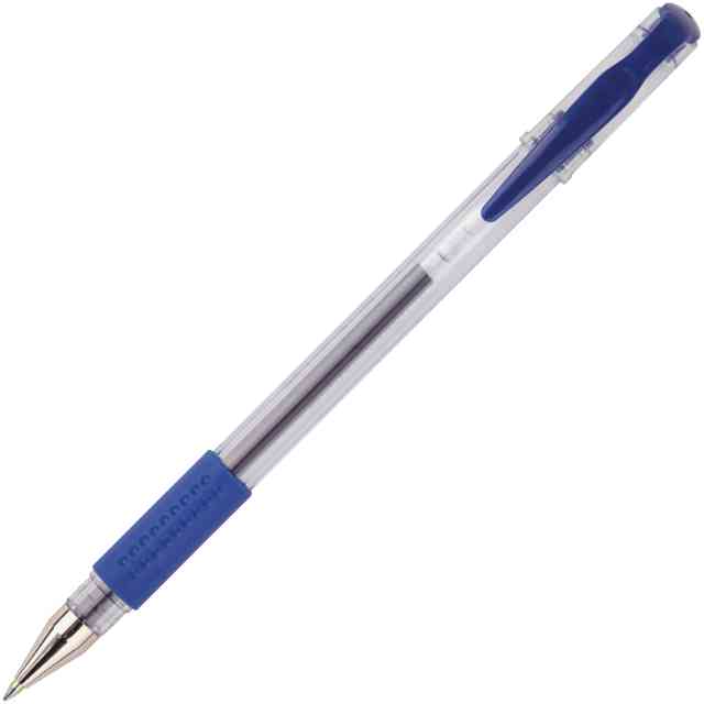 Integra Gel Ink Stick Pens - Blue Gel-based Ink - Clear Barrel - 1 Dozen Integra Gel Ink Stick Pens - Blue Gel-based Ink - Clear Barrel - 1 Dozen