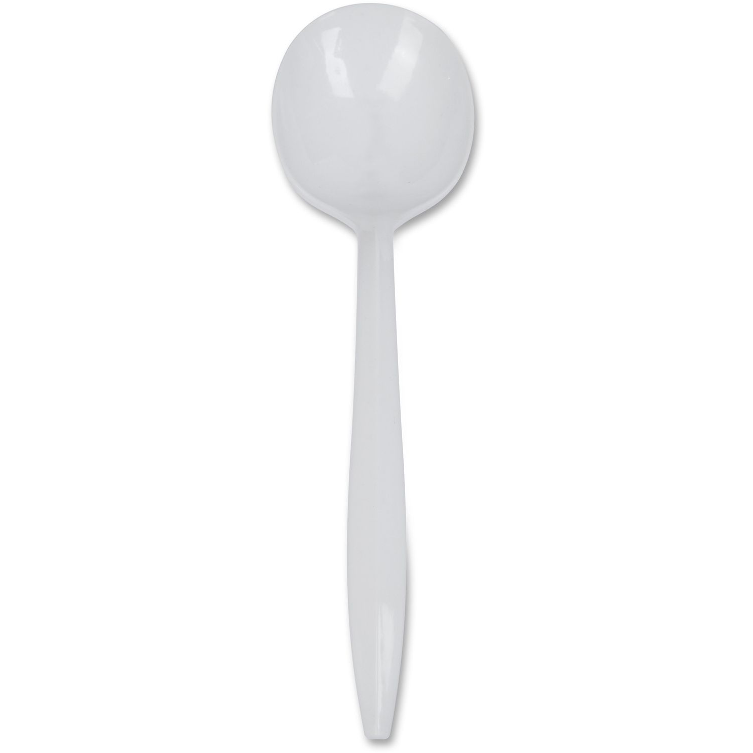 [Case of 1000] Heavyweight Clear Plastic Soup Spoons